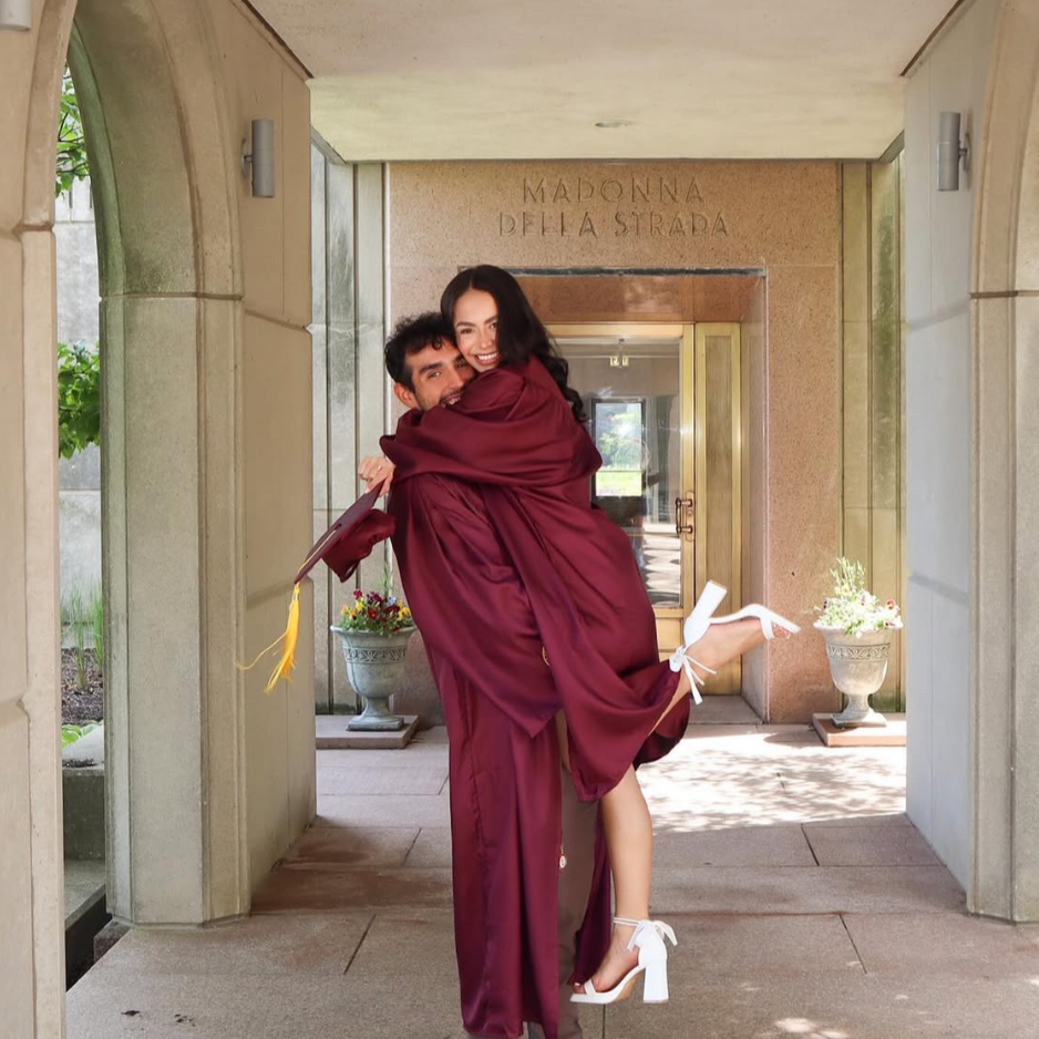 Valerie and Marco on commencement.